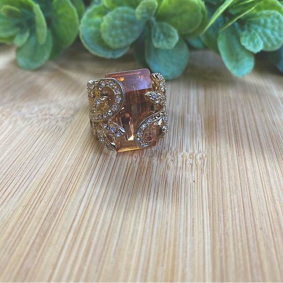 Estate Jewelry - Vintage estate citrine costume ring size 7